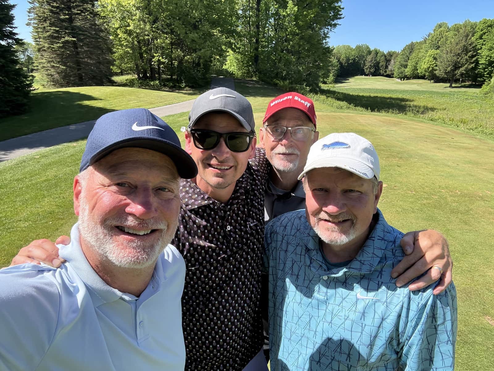 A foursome on the course